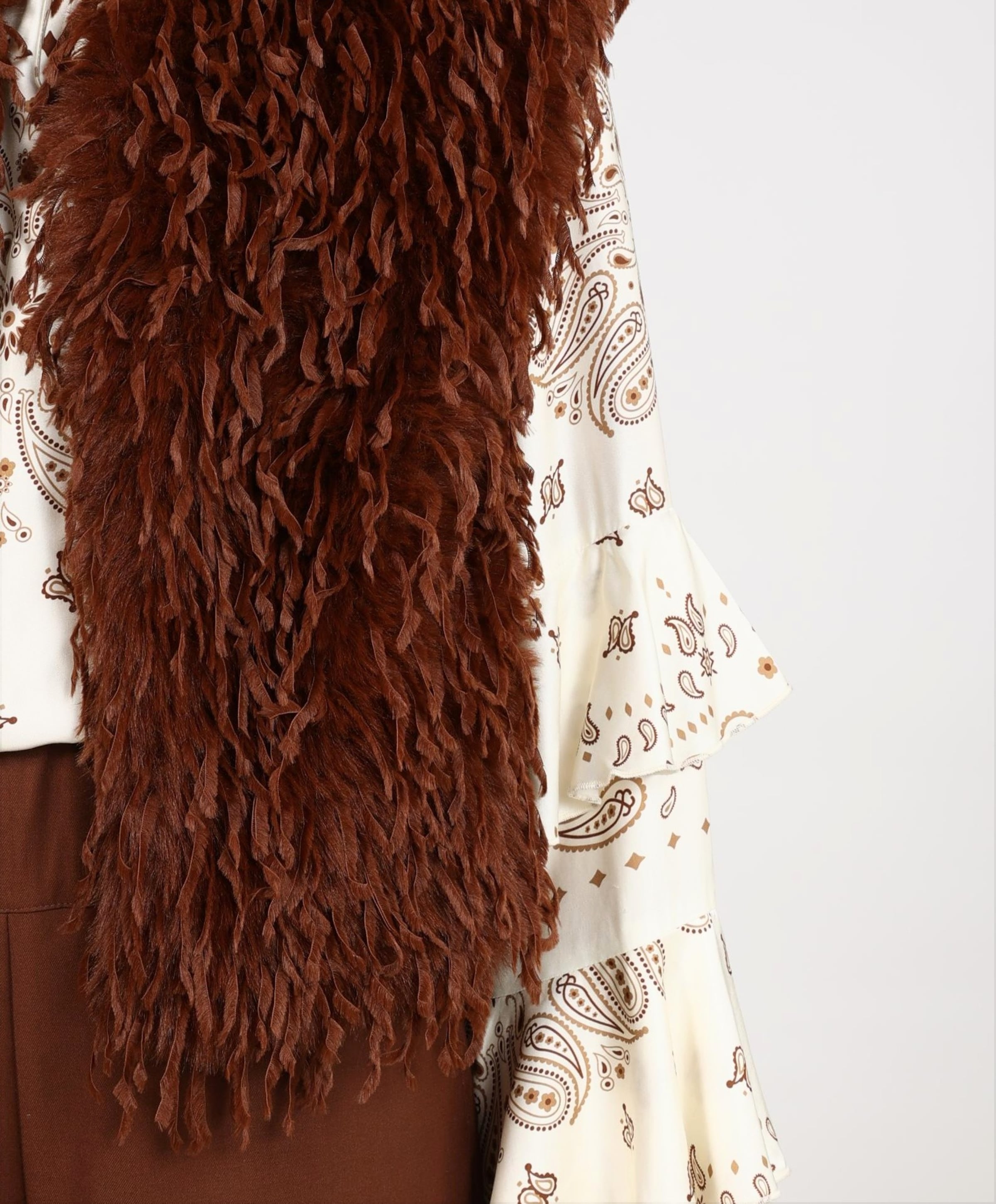 Nukus Dames gilet bruin