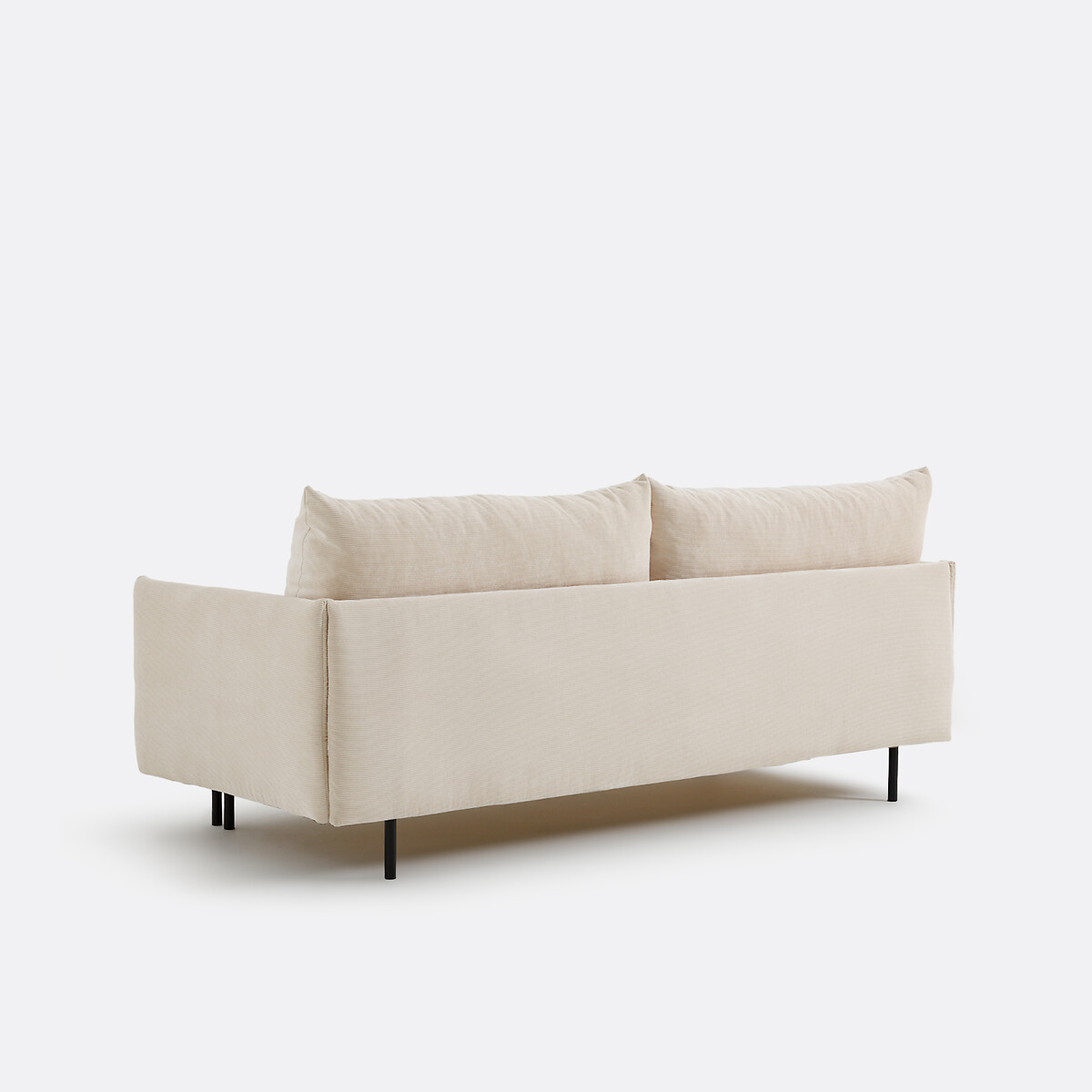 LA REDOUTE INTERIEURS<br>Sofá-cama de veludo cotelê fino, ZOFT