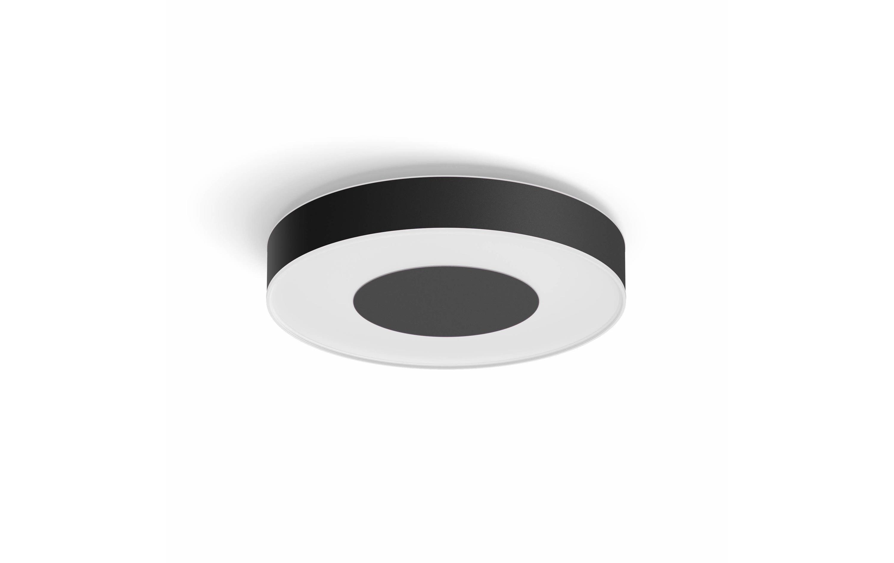 White & Col. Amb. Infuse Deckenleuchte L schwarz 3450 lm<br>Deckenlampe steuerbar mit Philips Hue