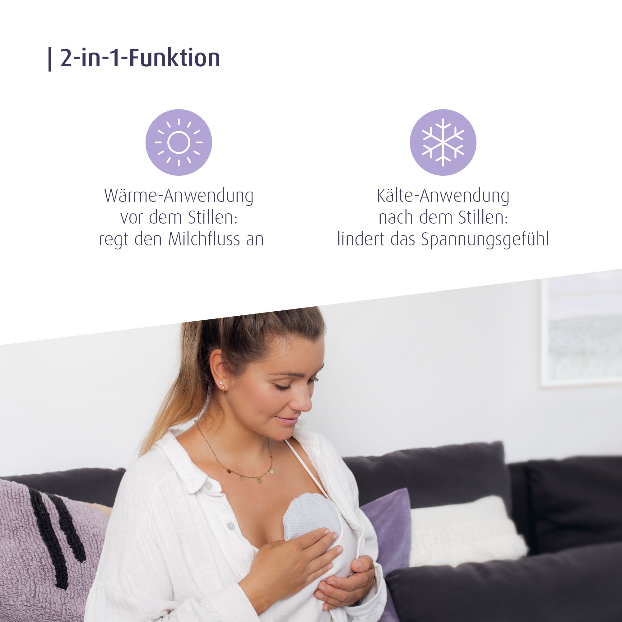 reer mama 2in1 Stillhilfe-Traubenkernkissen