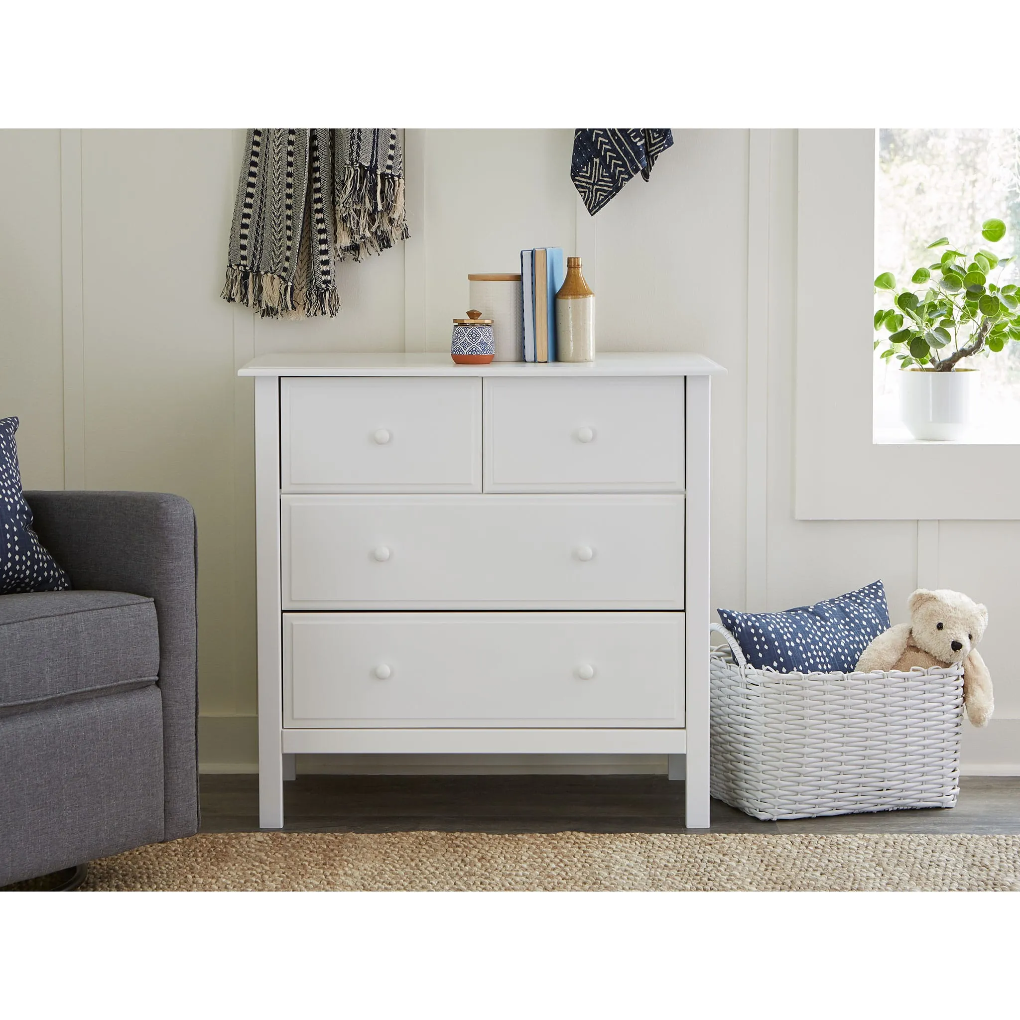 DaVinci Bureau 4 Tiroirs Autumn - Blanc
