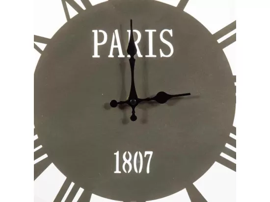 Horloge murale en métal 46x05x60h