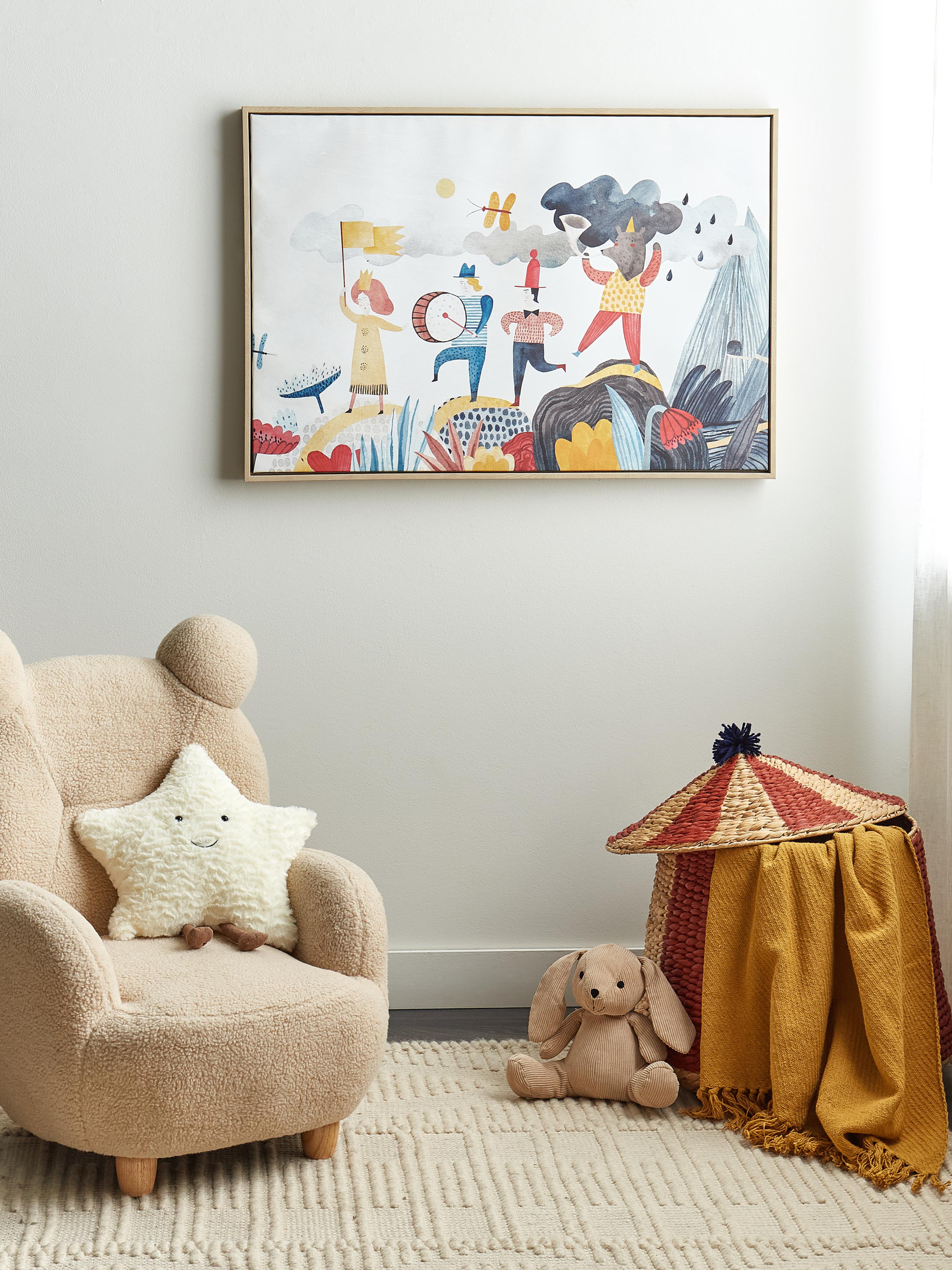 Canvas BIBBIENA Kids motief 63 x 99 cm Meerkleurig