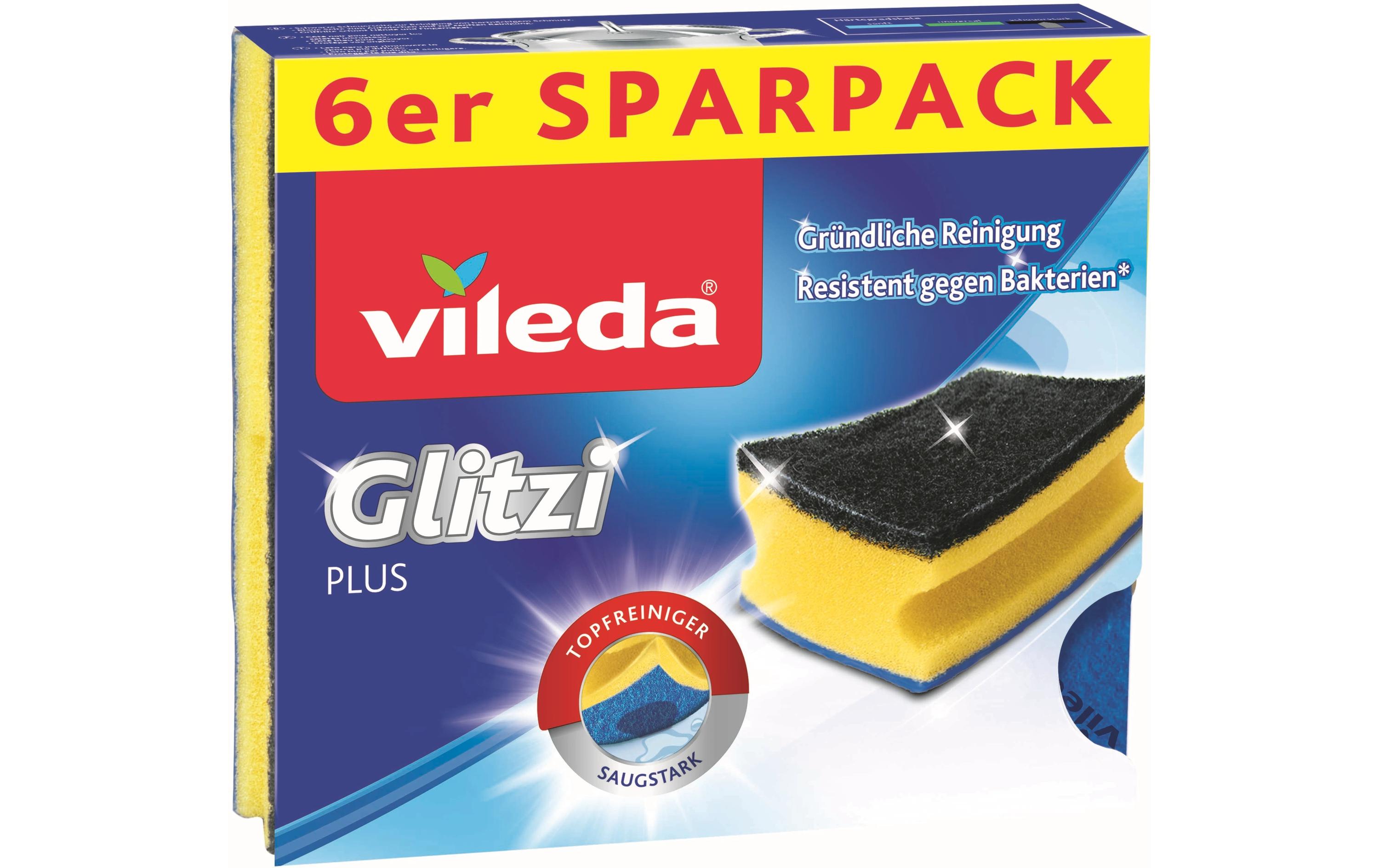 Schwamm Glitzi 6 StückExtra gründliche Reinigung und super saugstark