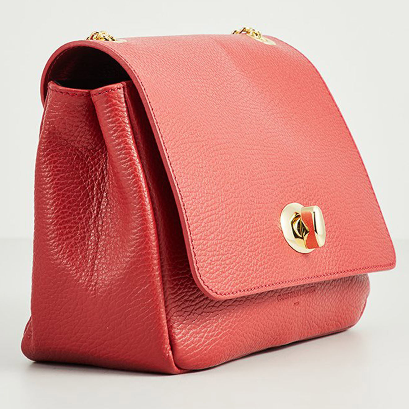 Christian Laurier Sac bandoulière en Cuir Celin bordeaux - 24x16x10 cm