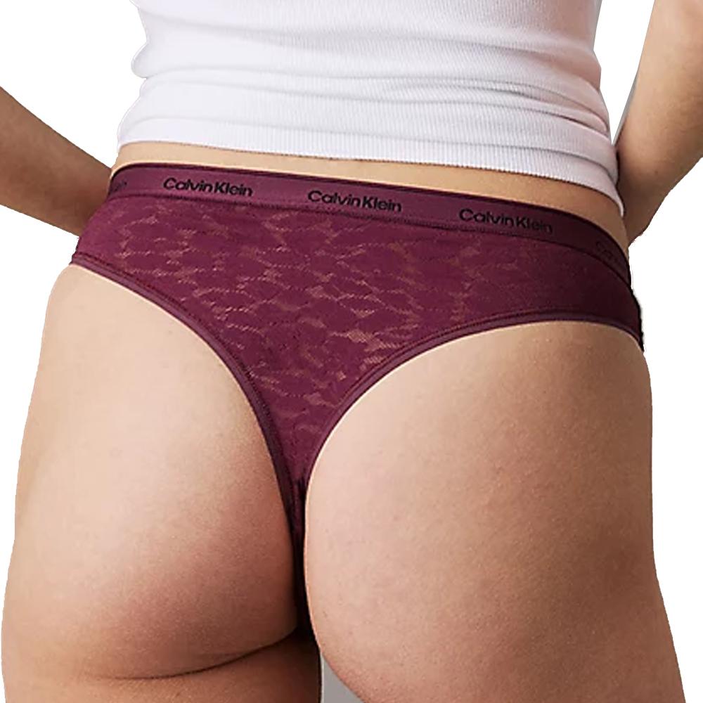 Calvin Klein Jeans Tanga Violet Femme Calvin Klein Jeans Brazilian