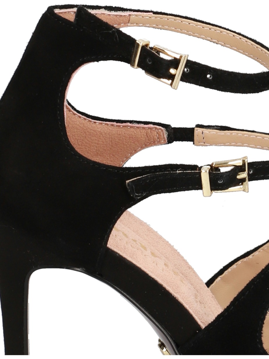 Veloursleder Sandale