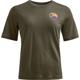 Ortovox 140 Cool Round Landscape T-Shirt Dark Wild Herbs Damen