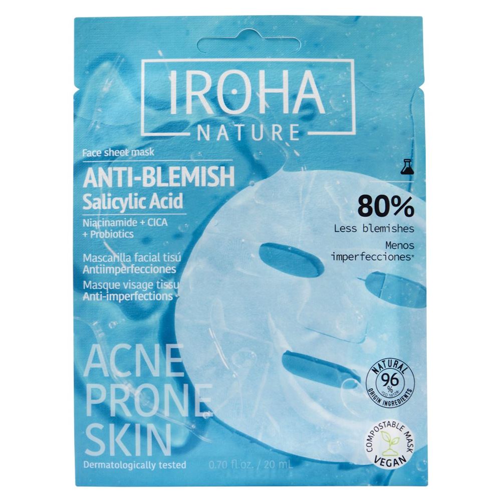 Iroha Nature Anti-Blemish Face Sheet Mask 1 Stk