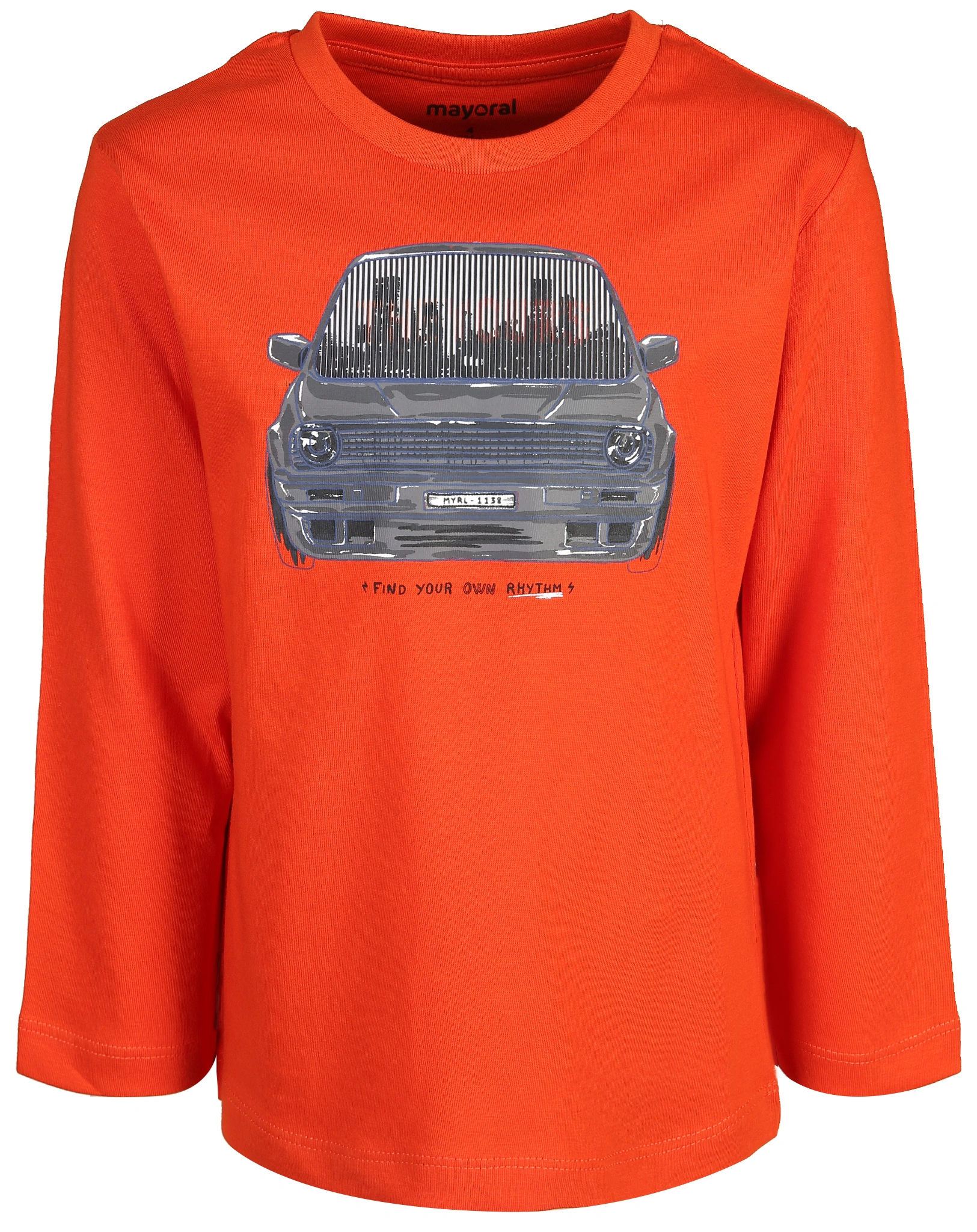 Langarmshirt THE CITY in orangerot