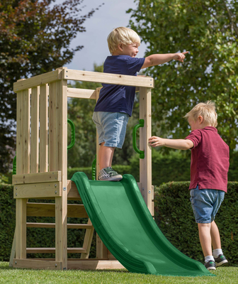 Swing King Mari Small Leketårn med Grønn Sklie 120 cm