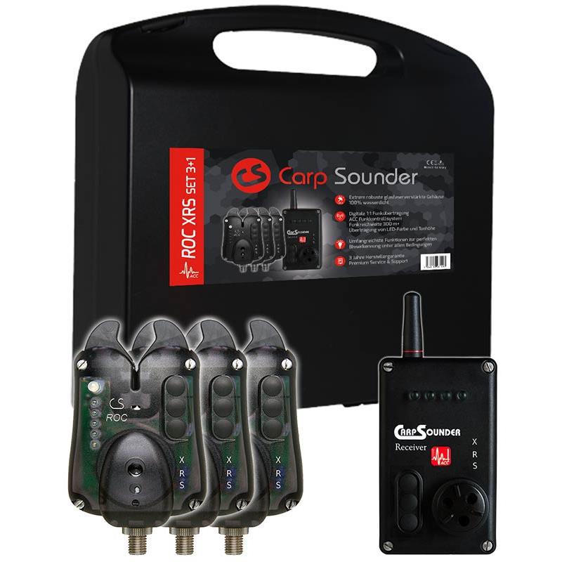 Coffret Détecteur Carpsounder Roc Xrs Blackneon + Centrale