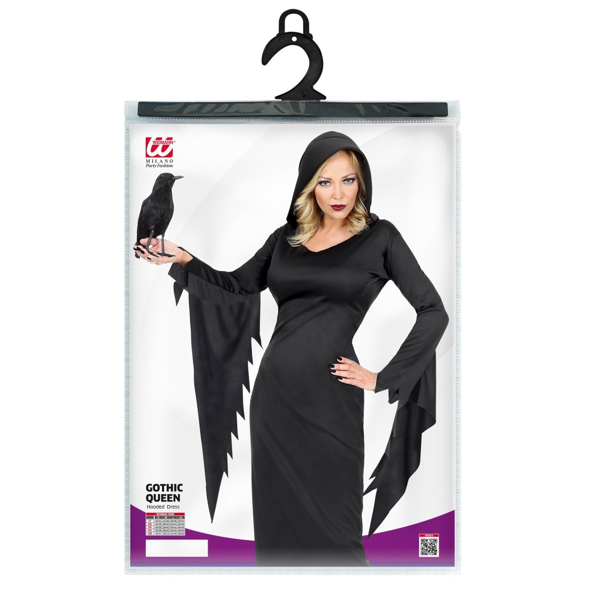 Halloween Jurk Zwart Dames Gotisische Koningin
