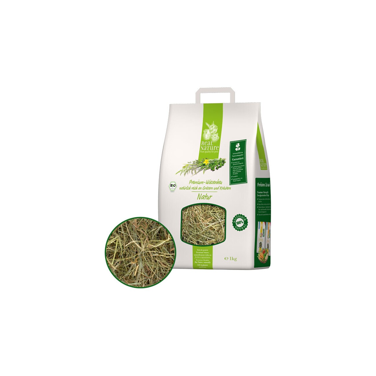 REAL NATURE Bio Premium-Wiesenheu Natur 1kg