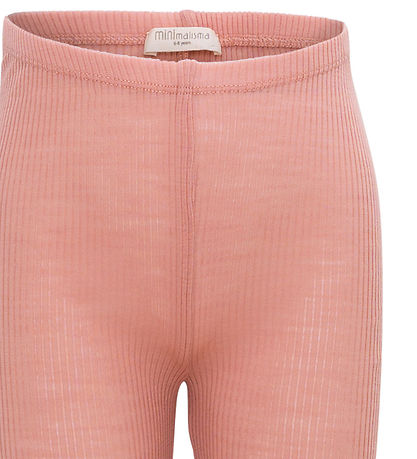 Minimalisma Leggings - Rib - Uld - Arona Frill - Cloudberry