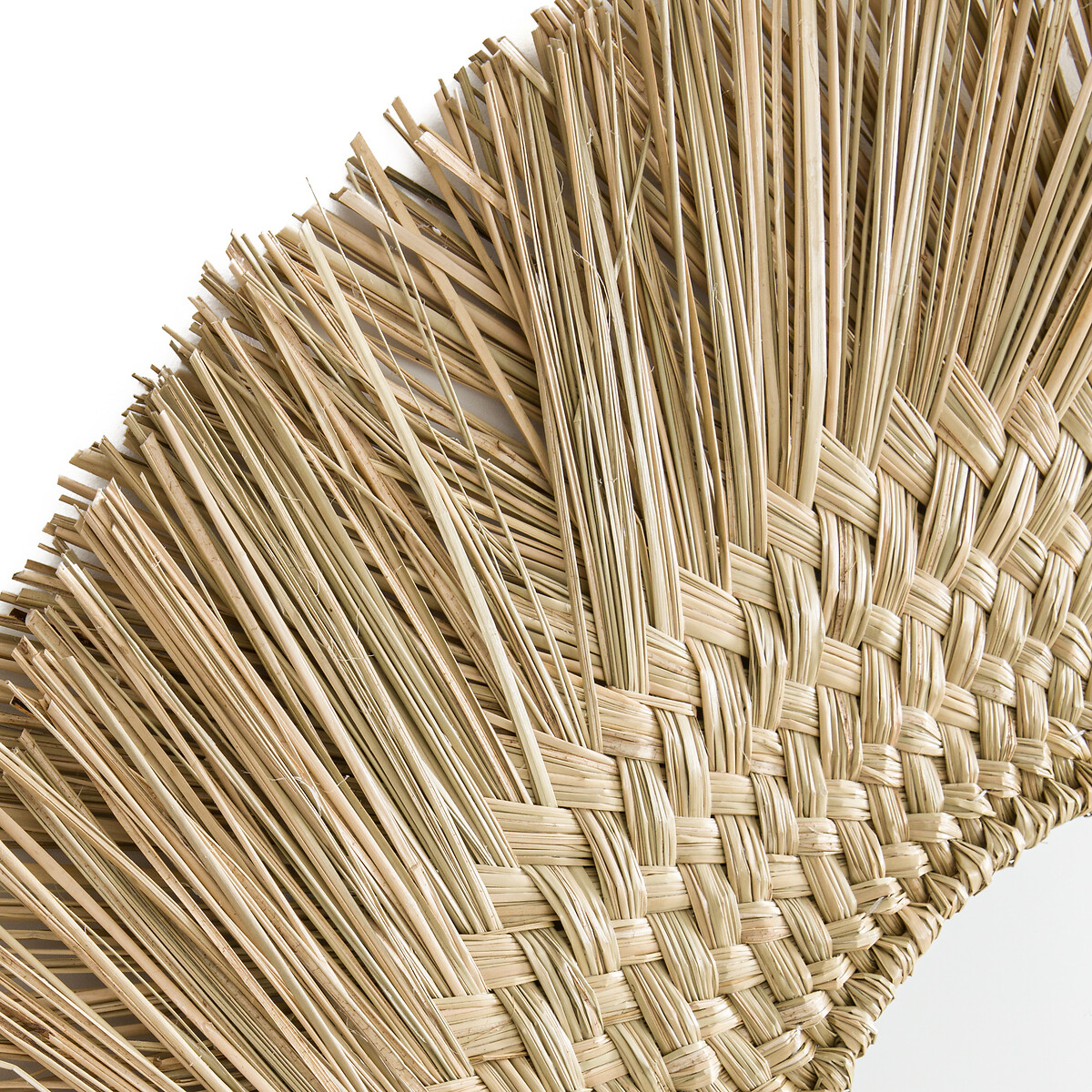 LA REDOUTE INTERIEURS<br>Espelho redondo, formato de sol, em herbário Ø102cm, Loully