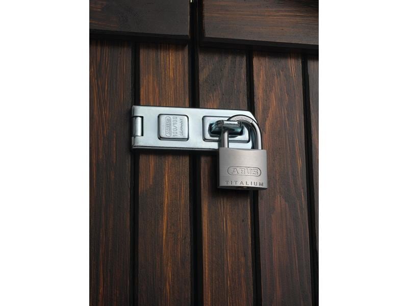 Abus Vorhängeschloss 64TI/50 Silber Aluminium Widerstandsfähiges Vorhangschloss