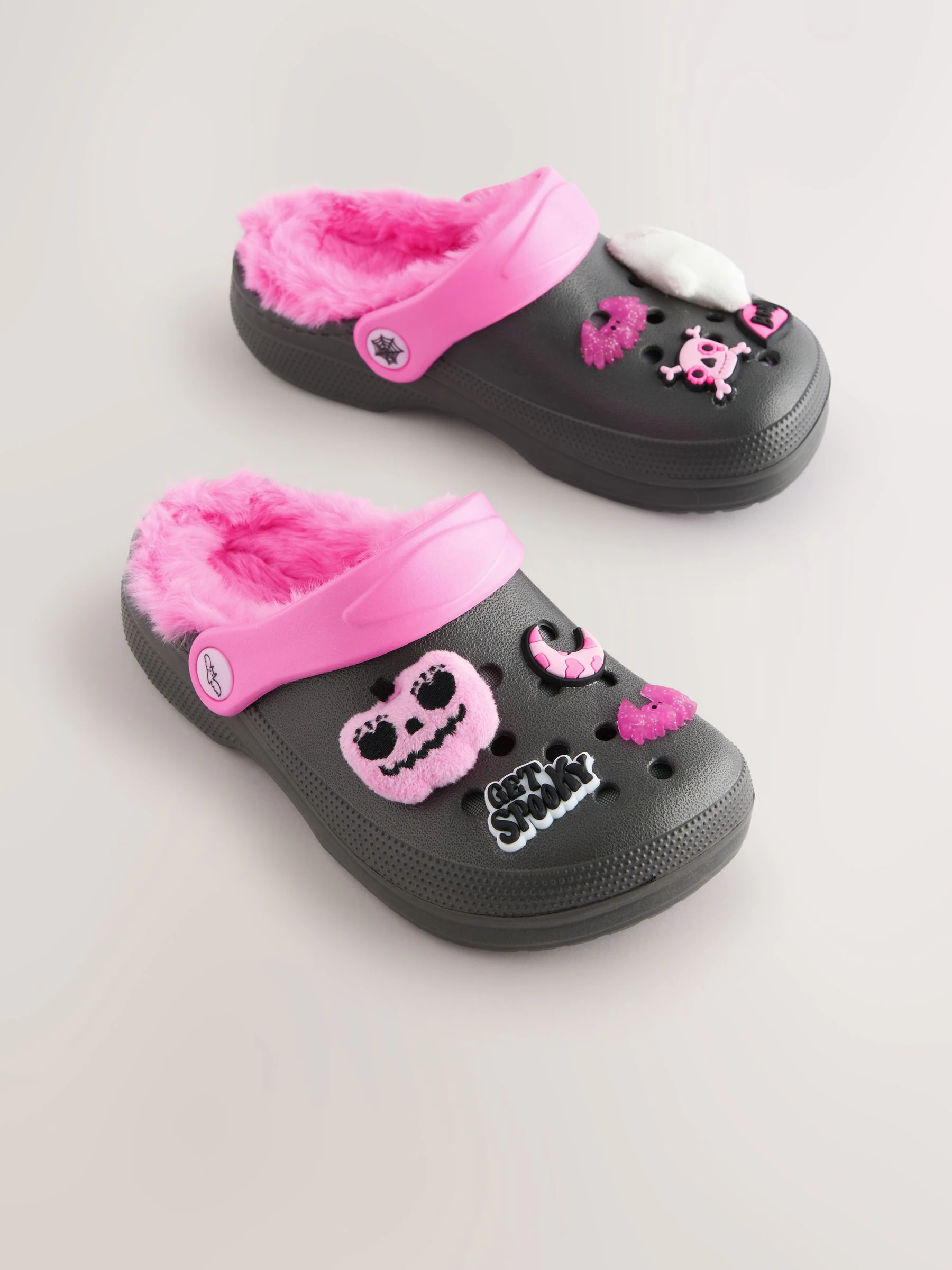 Black/Pink Spooky - Pantoffelklompen