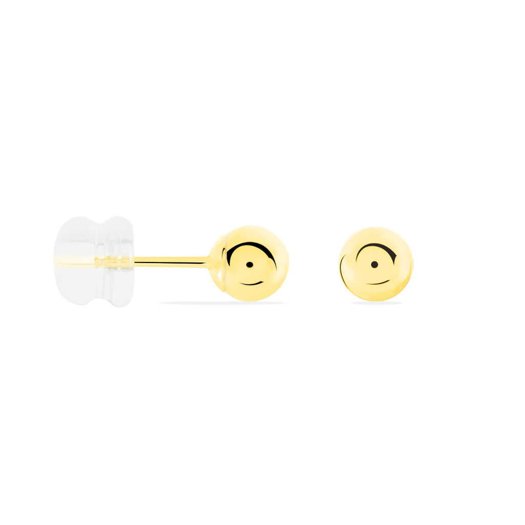 Boucles D'oreilles Puces Fidelia Boule Or Jaune