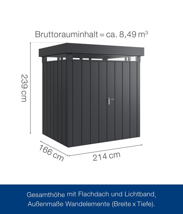 Hörmann Metallgerätehaus Juno mit Lichtband
