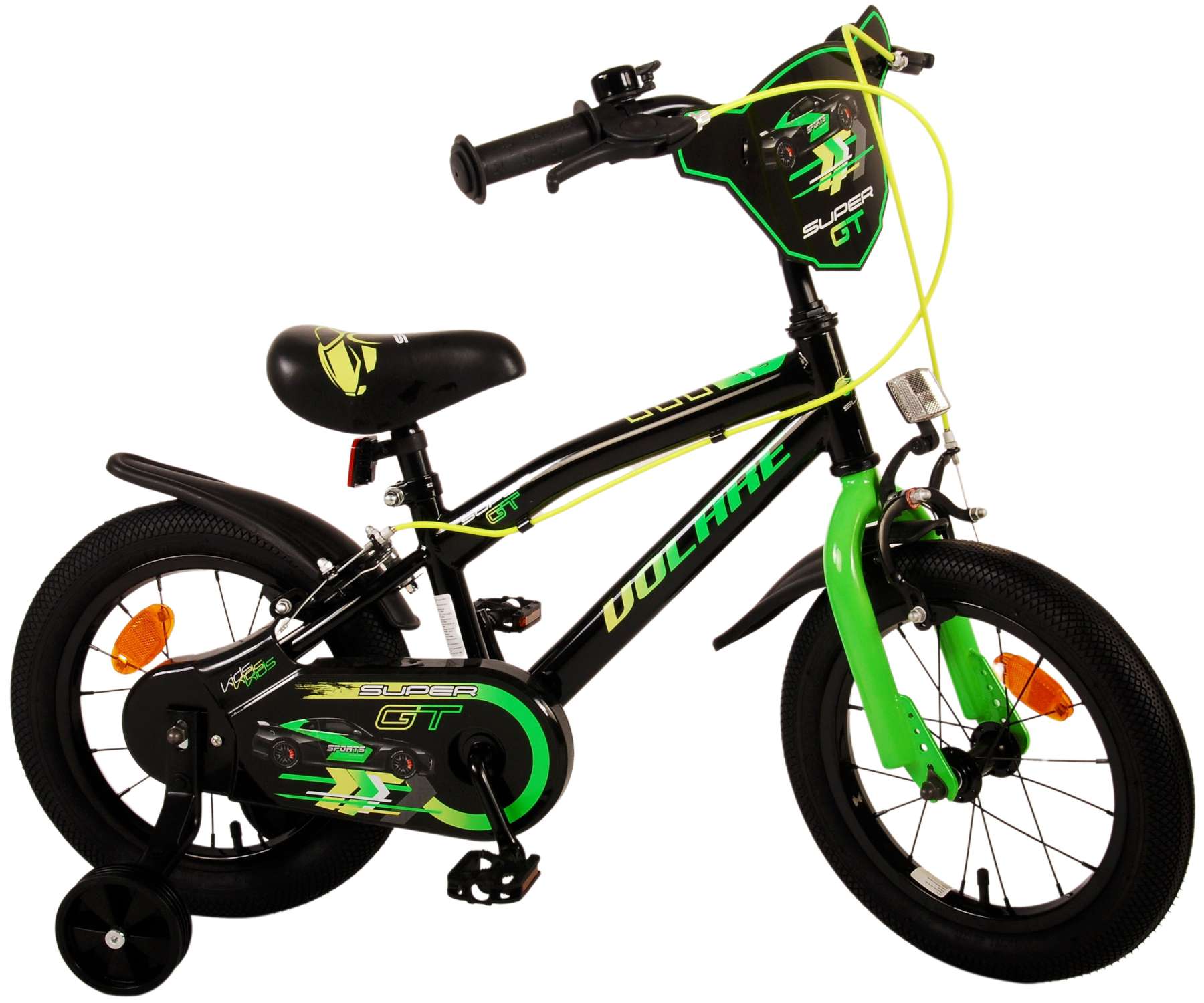 TPFSports Super GT Kinderfahrrad - Jungen - 14 Zoll - Rücktritt + Handbremse - Blau