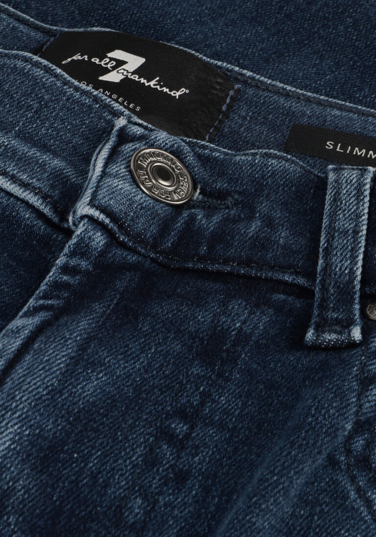 7 FOR ALL MANKIND donkerblauwe 7 for all mankind slim fit jeans slimmy tapered stretch tek rebus