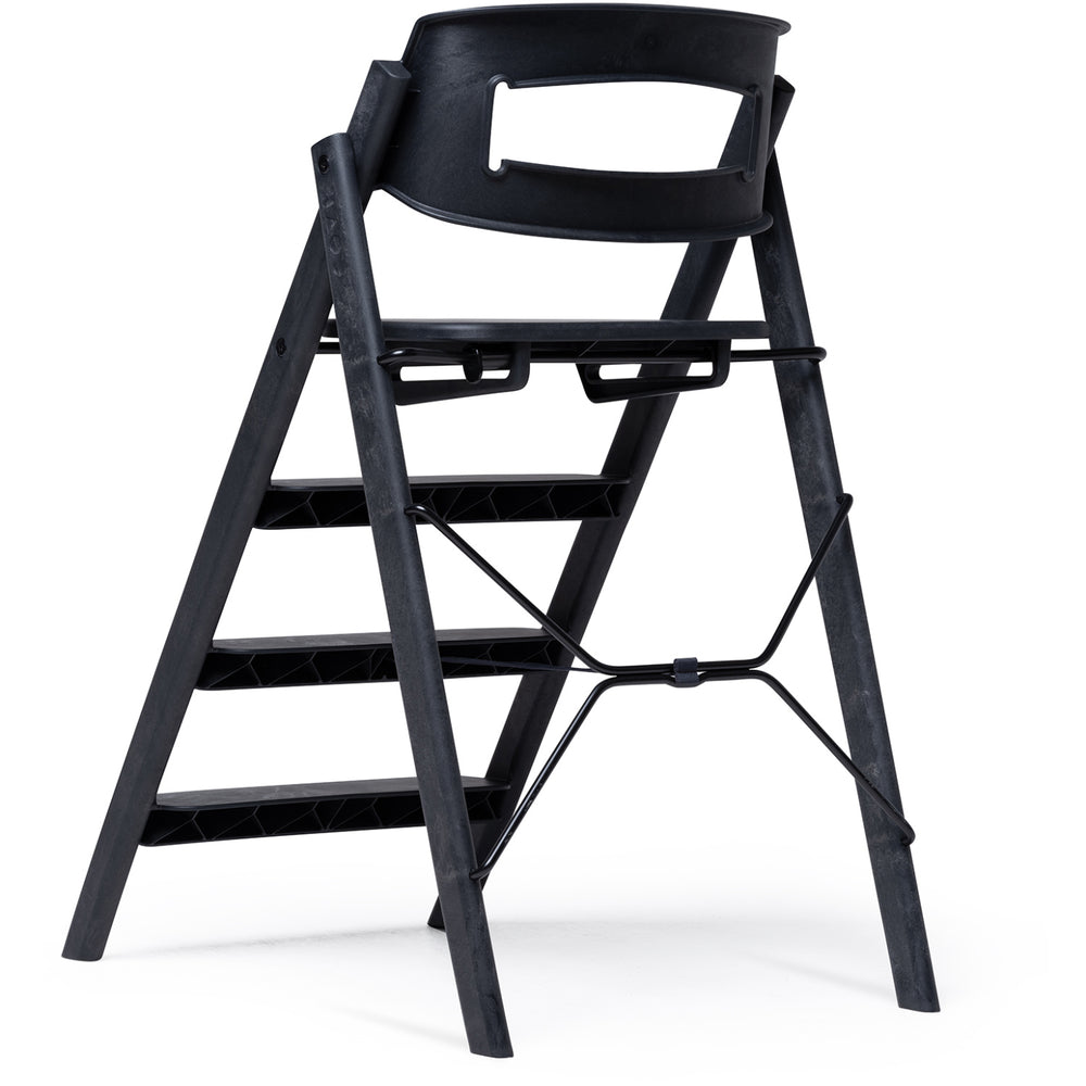 Køb KAOS Charcoal Black Klapp Højstol Recycled Med KLAPP® Sikkerhedsbøjle Og Bakke Bundle