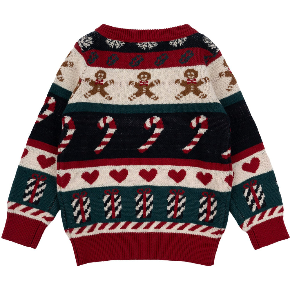 Køb THE NEW Siblings Multi Colour Holiday Jacquard Pullover