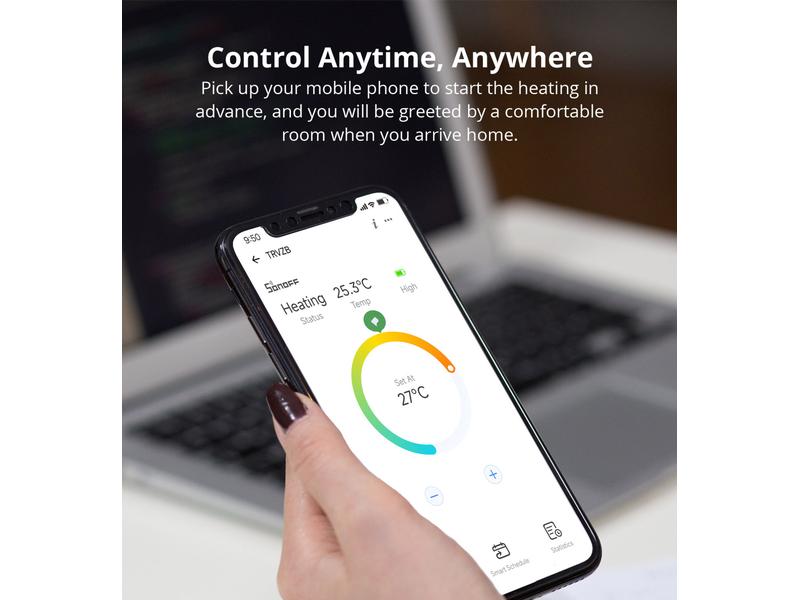 SONOFF Smarter Thermostat Radiator Zigbee Thermostatisches Ventil für Smart Zigbee Heizkörper
