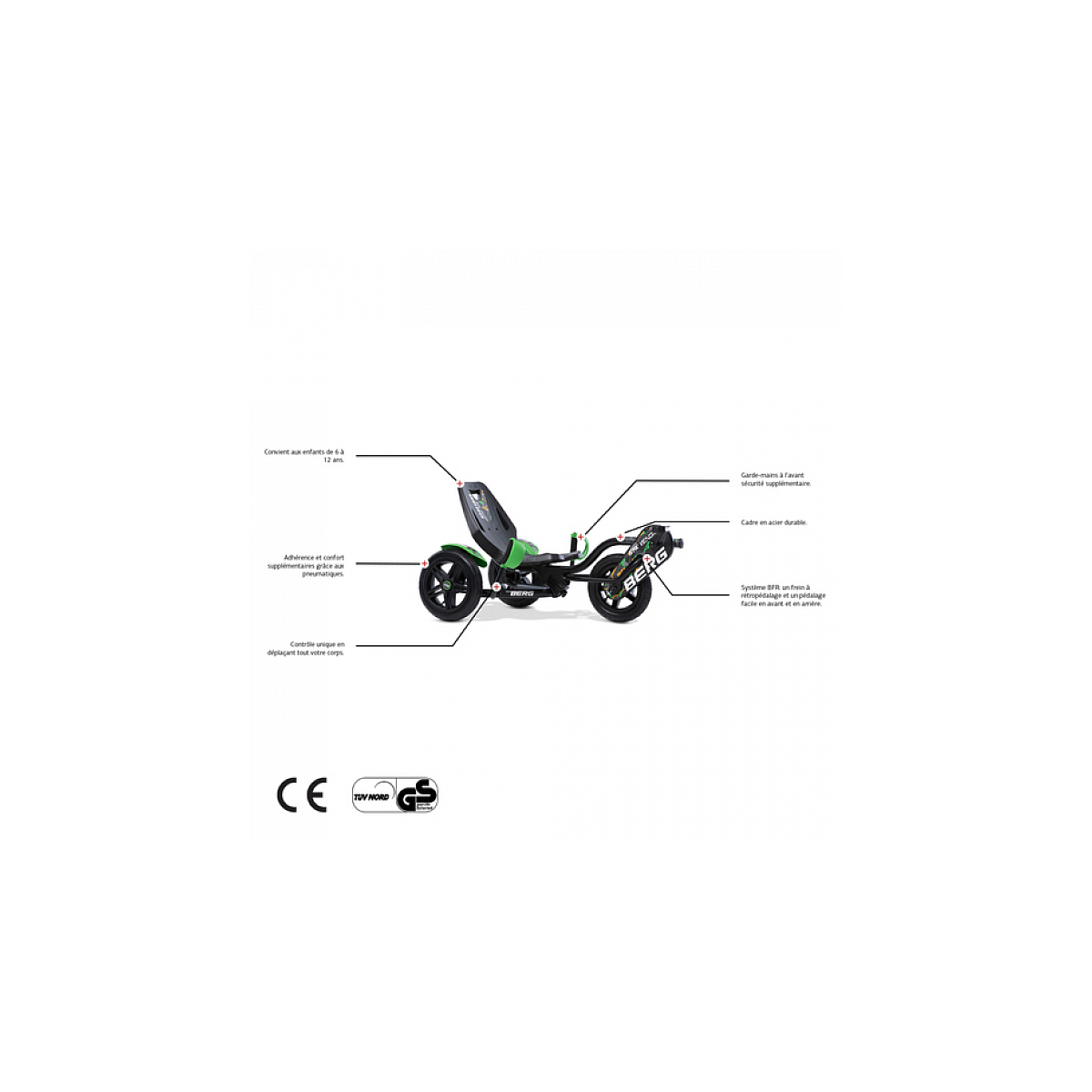 Kart à pédales street-x venom