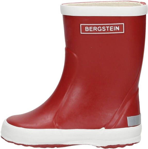 Bergstein regenlaarzen Rood wit Rubber Effen 30