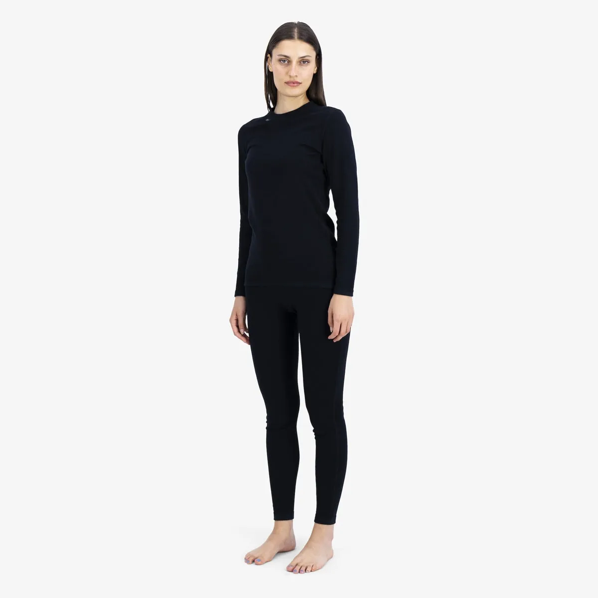 Ulvang Women's Comfort 200 Round Neck Black/Black