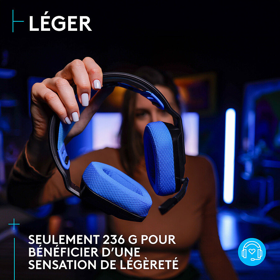 Logitech G G535 Lightspeed - Noir/Bleu