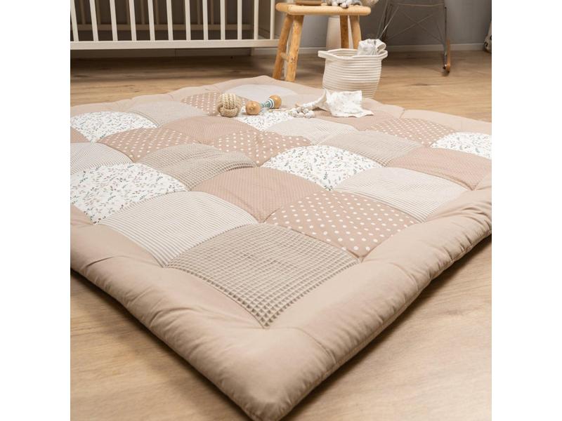 Ullenboom Krabbeldecke Sandblume 100 x 100 cm Babydecke mit Sandblumen