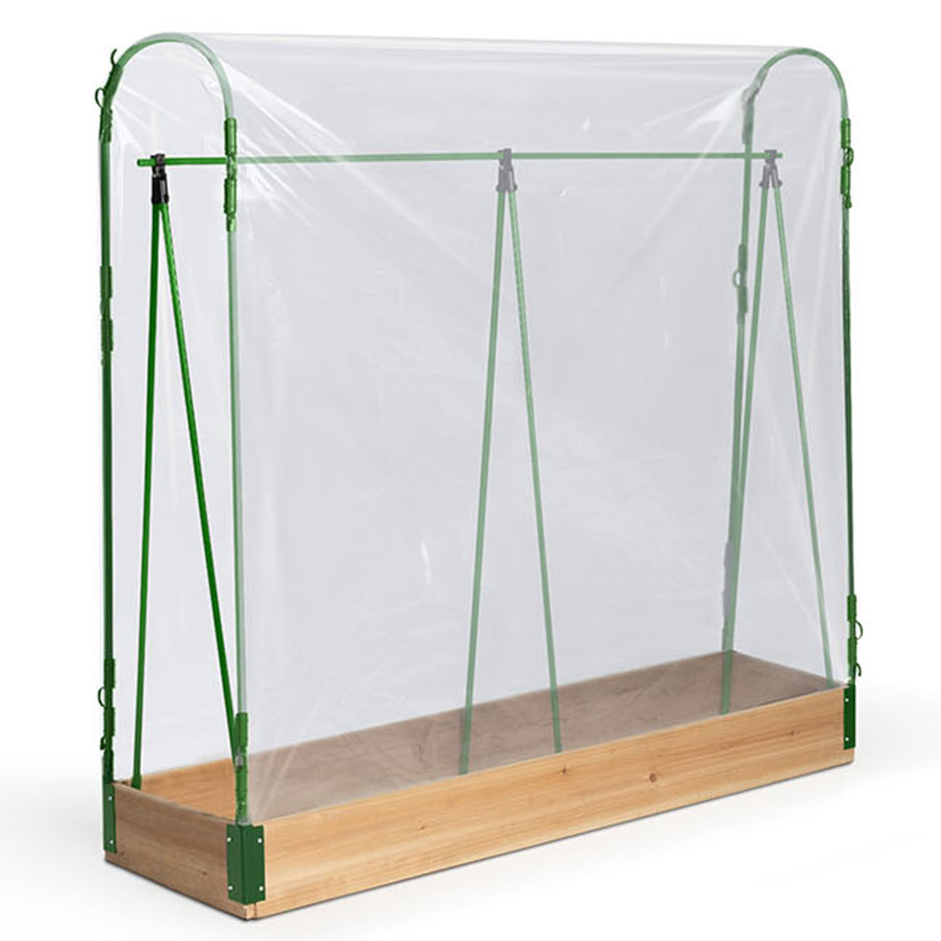 Pratik Garden Serre potager tomates bois/vert - 120x30x120 cm