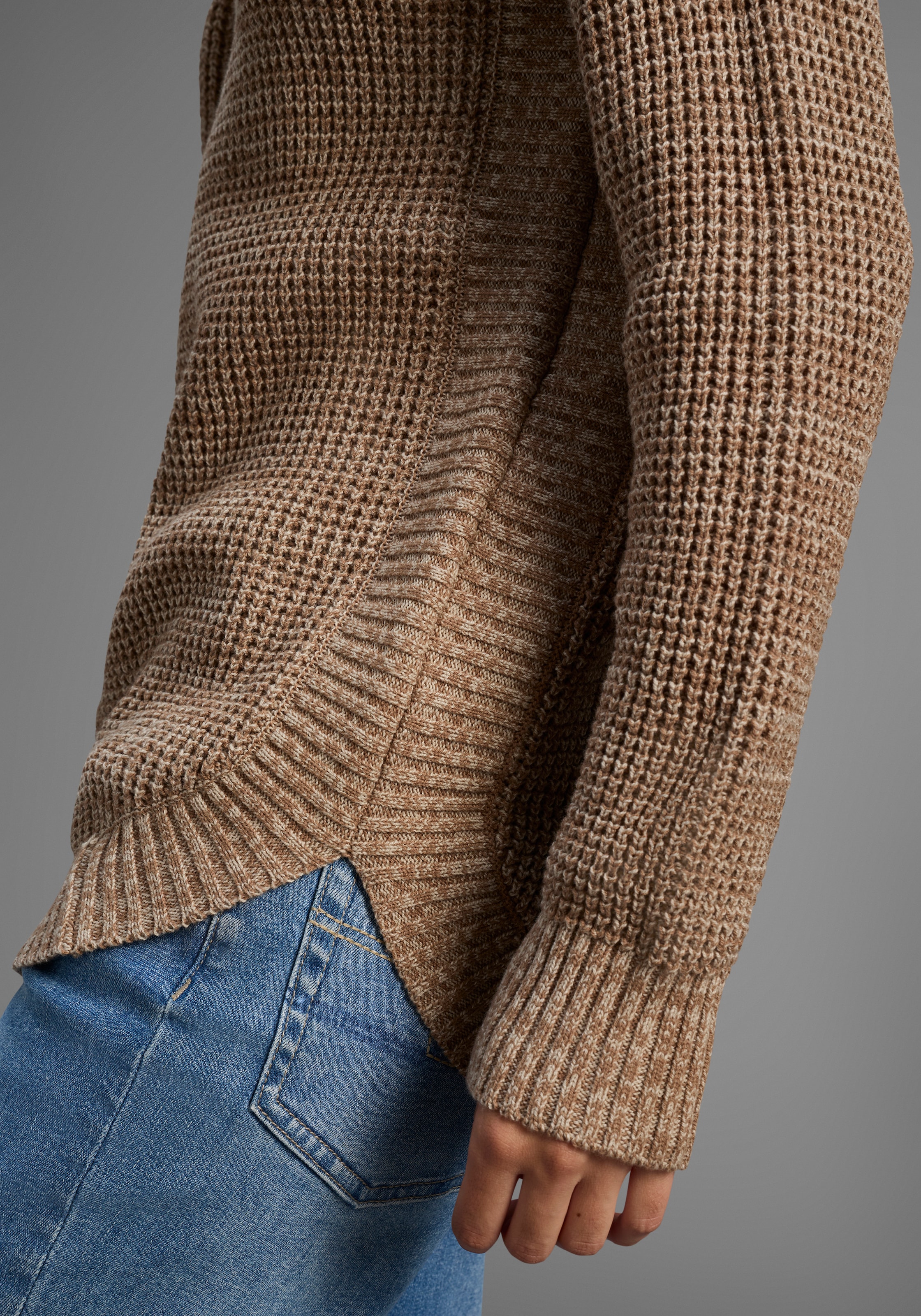 Laura Scott Rollkragenpullover , Winterpullover im lässigen Fit mit Waffelstruktur - NEUE KOLLEKTION