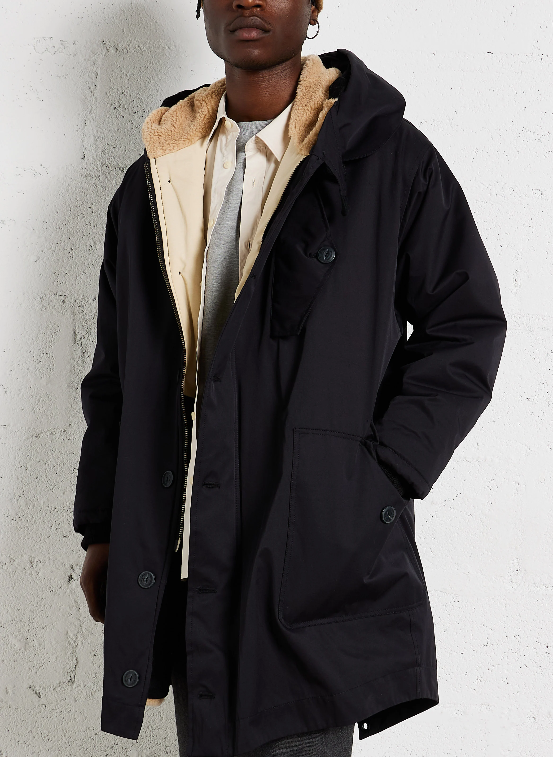 EXPLOREUR 2 - Parka droite imperméable à capuche | Noir