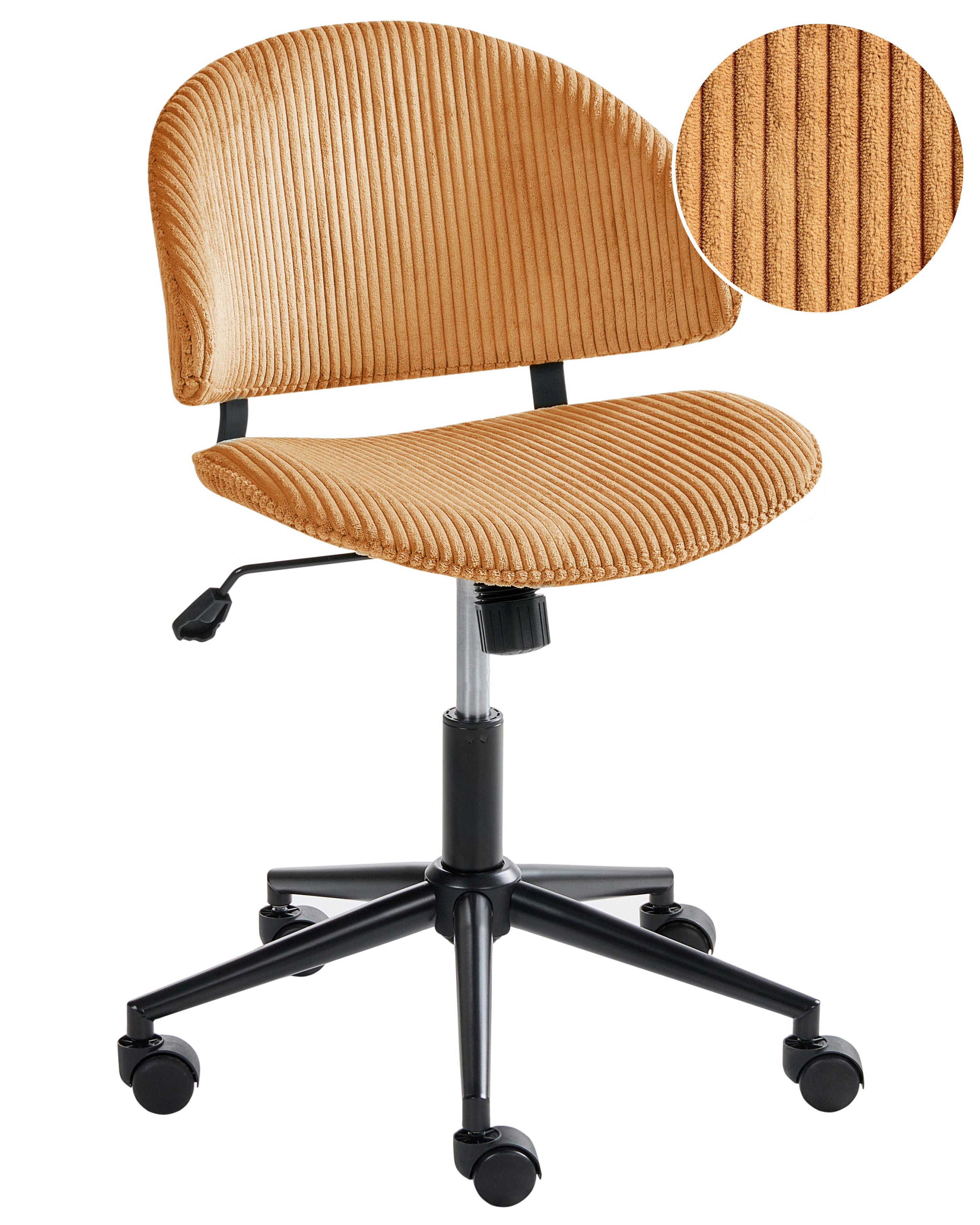 Bureaustoel KIANA Corduroy Oranje