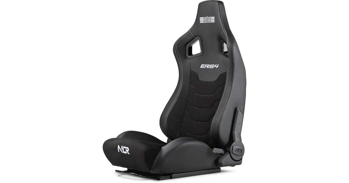 Next Level RacingERS4 Elite Reclining Seat - PU leder & suède edition gamestoel  (Zwart)