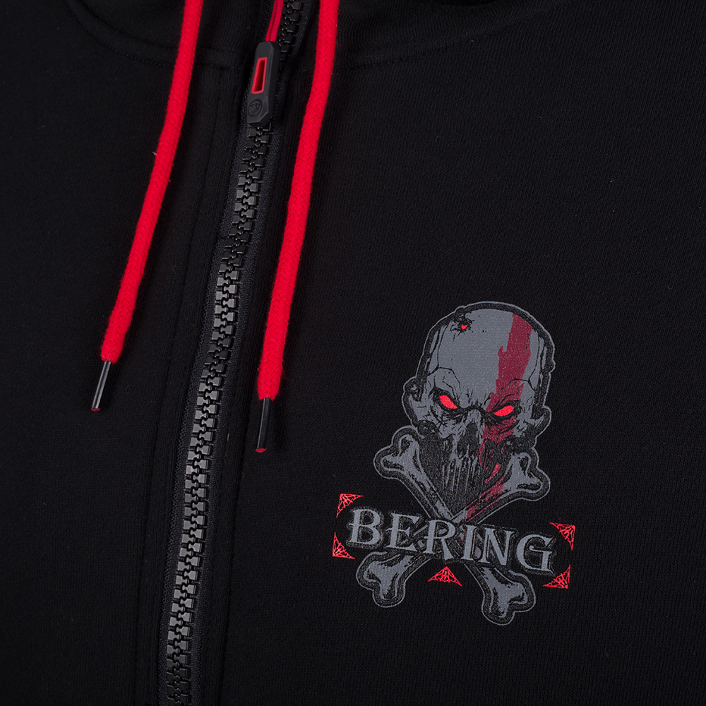 Bering - Sweat Hoodiz 2 Noir / Rouge fluo