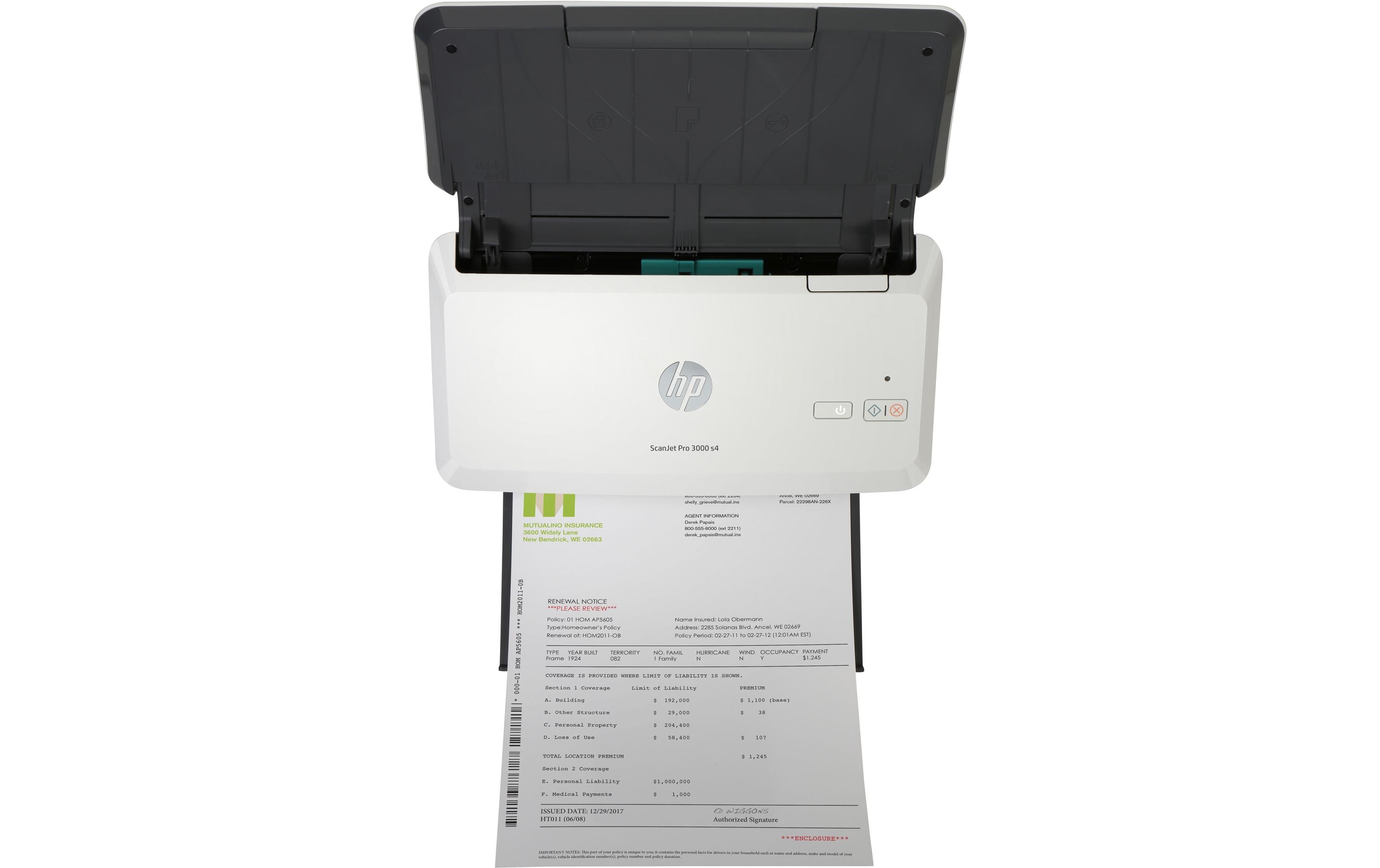 Dokumentenscanner ScanJet Pro 3000 s4<br>Scanner mit Einzelblattzufuhr im kompakten Format