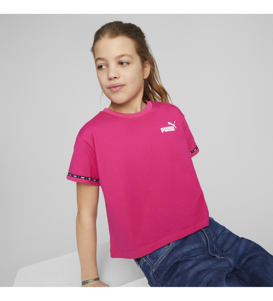 Camiseta Puma Power Tape (Fúcsia)