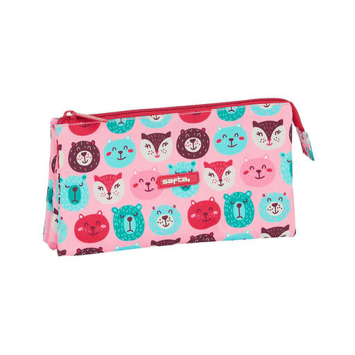 Estuche Safta Animales Fresa Triplo