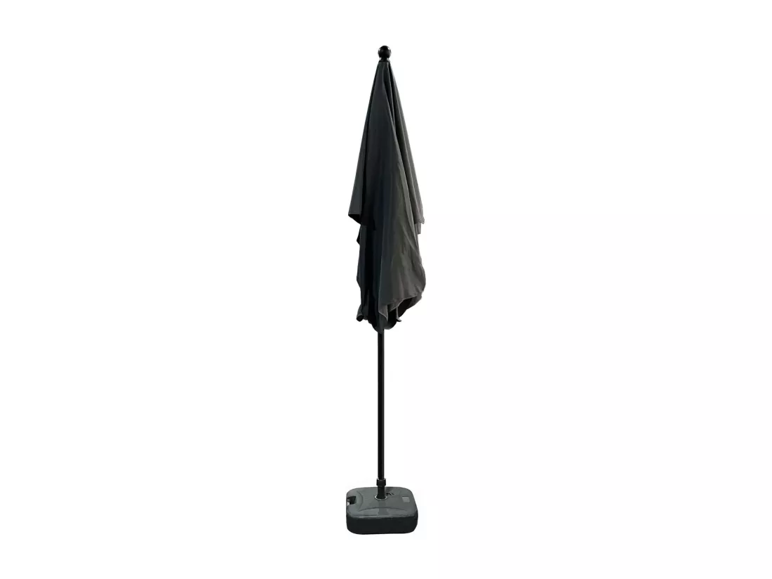Parasol de plage FLOKS avec protection UV gris foncé, Poids 2,8 kg Dimensions L200xl123xH235 cm