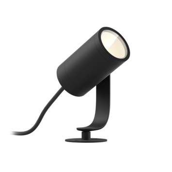 Philips Hue tuinspot Lily uitbreiding zwart - wit en gekleurd licht 8W - 1 spot LowVolt