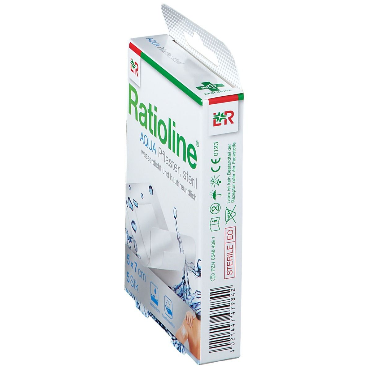 Ratioline® aqua Duschpflaster Plus 5 x 7 cm