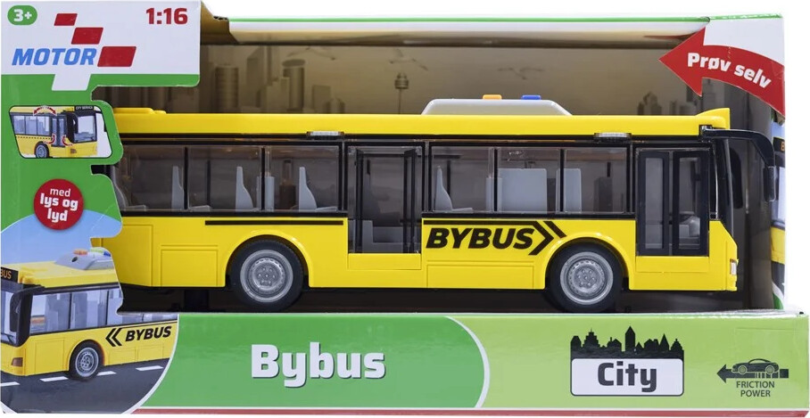 Legetøjsbus Med Lyd Og Lys - Bybus - 28,5 CM