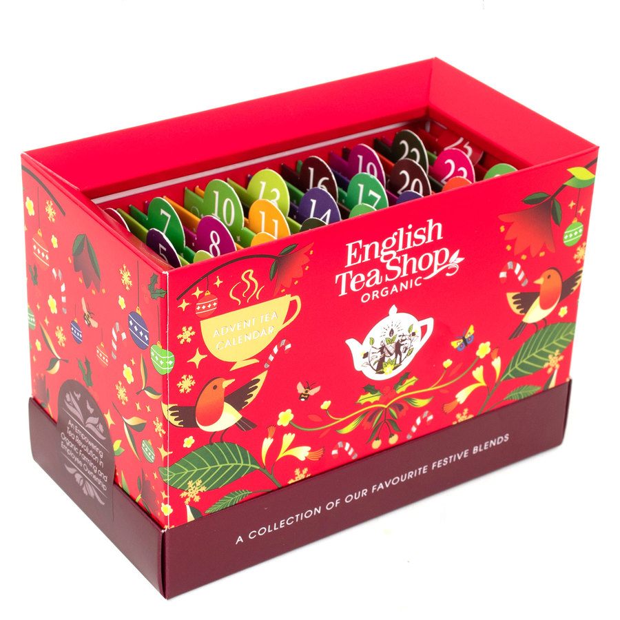 English Tea Shop Advent Calendar Sachet Red 2024