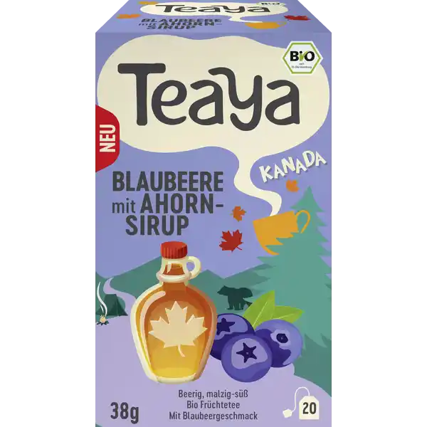 Teaya Bio Blaubeere mit Ahornsirup - Kanada Früchtetee