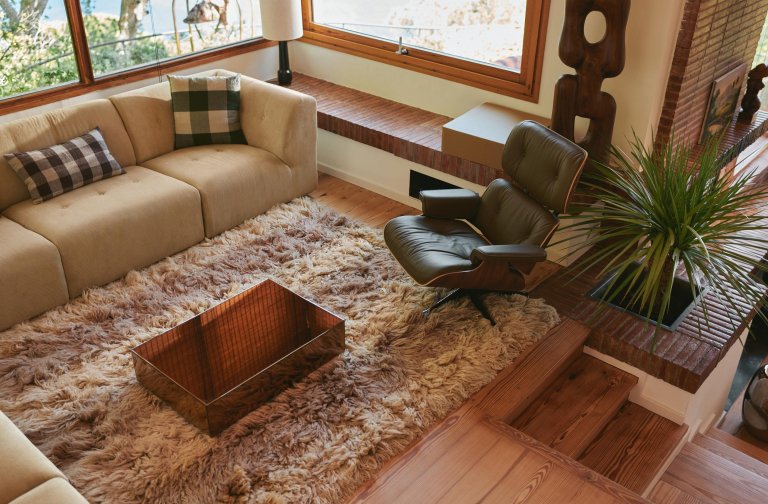 HKliving Fluffy vloerkleed 250x250 Shore